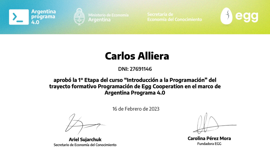 Carlos Héctor Alliera - Doctor in Mathematical Sciences | LinkedIn