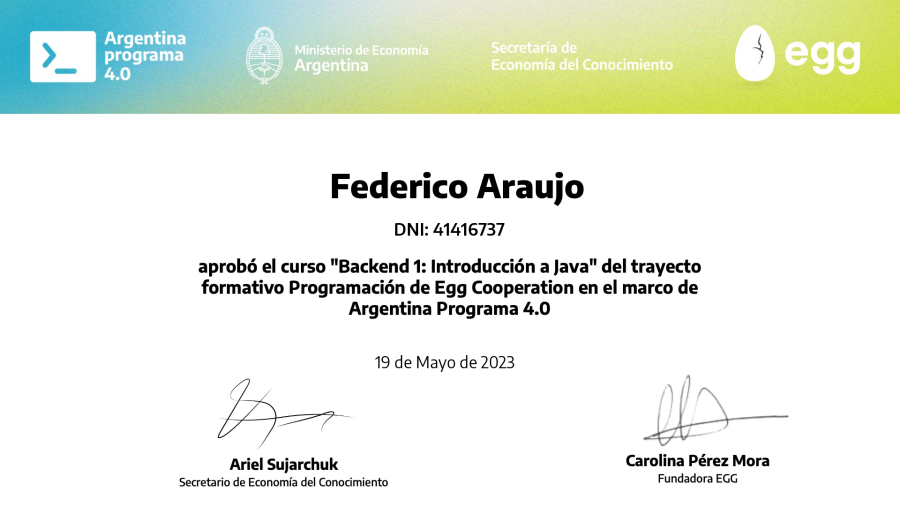 Federico Araujo - Junior Software Developer (Frontend | Backend ...