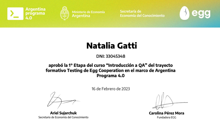 Natalia Gatti - QA/QC | Manual and Automated Testing | Full Stack RoR ...