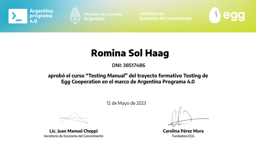 Romina Sol Haag - QA Engineer | Automation (Playwright + Cucumber BDD ...