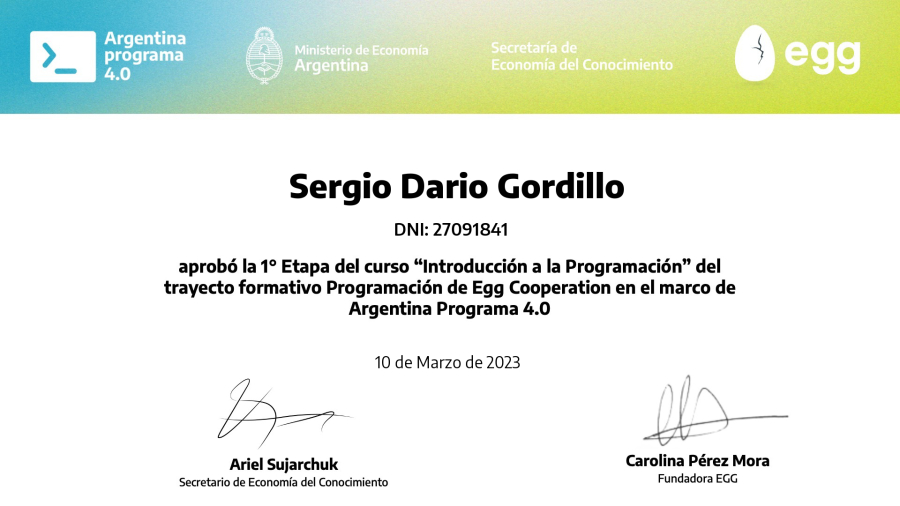 Sergio Dario Gordillo - Full Stack Developer | PHP/React Developer ...