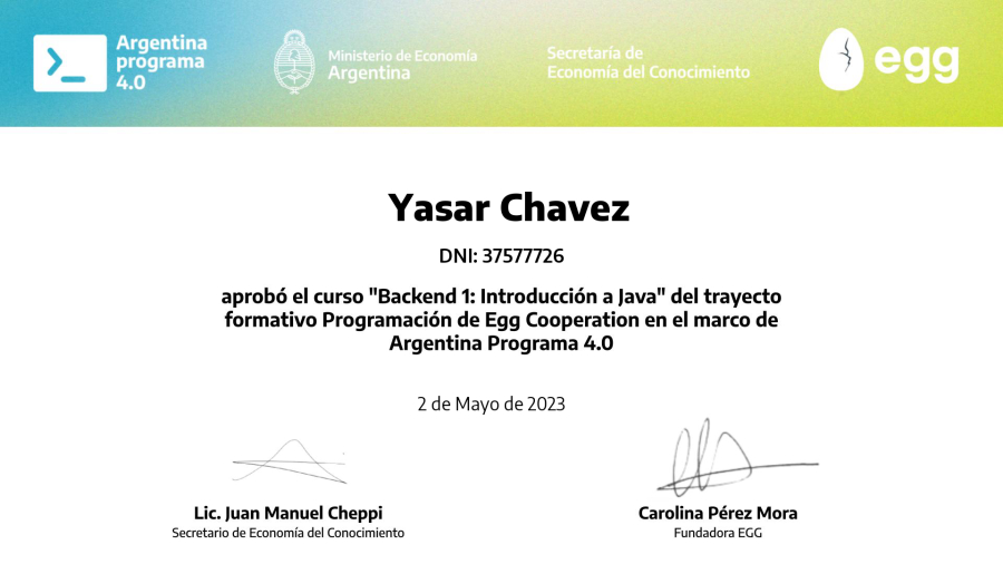 Yasar Chavez - Software Developer | Java | Spring Boot | JavaScript ...